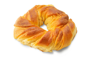 Fresh, ruddy sweet pastries on a transparent background. The concept of cooking, confectionery.