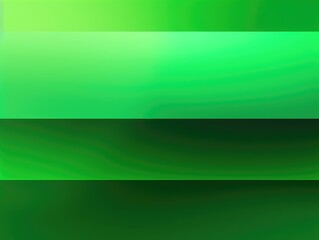 Green wave and line abstract background. Generative AI
