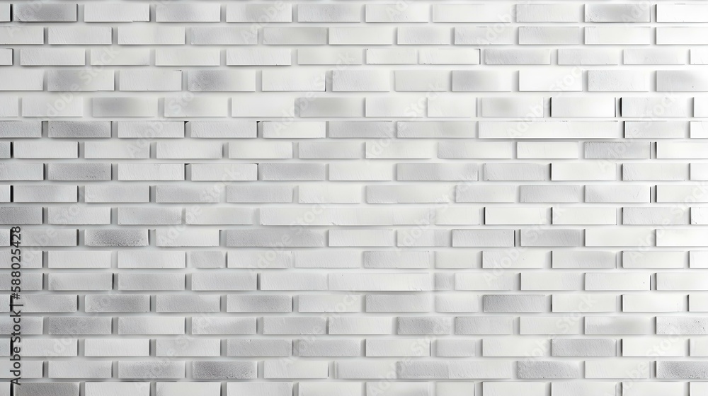 Wall mural light grey brick wall texture background