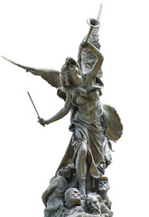statue monument aux morts de la guerre de 1870/1871 à Moulins département de l'Allier, PNG fond...