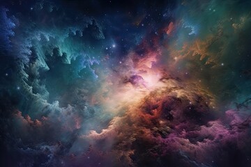 Fototapeta na wymiar Exploring the Stargazing Wonders of an Infinite Universe: Nebulas, Galaxies, Stars, and More: Generative AI