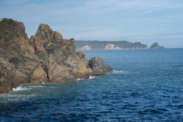 小袖海岸から久慈湾を臨む
