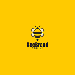 bee branding identity company logo