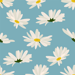 seamless pattern with daisies