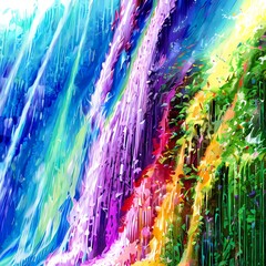 Elements - Rainbow Beams of Light Painting