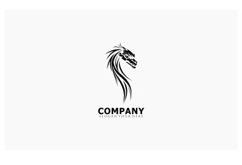 dragon art vector concept creative logo