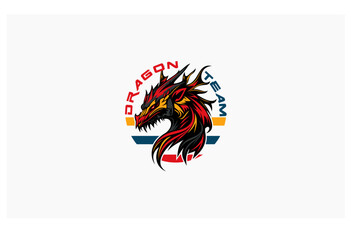 dragon template concept design business logo