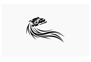dragon vector concept design logo