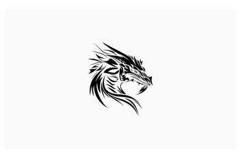 dragon vector illustration design logo