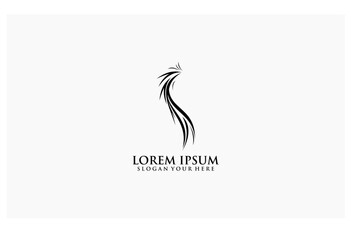 line vector concept creative design dragon logo