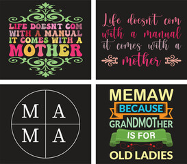 Best Mom In The History Of Ever Mothers Day Bundle T -shirt Design.