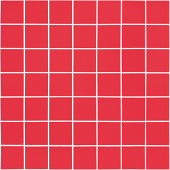 Seamless texture of red square ceramic tiles with white grout in the seams. pattern or texture. Template or layout - obrazy, fototapety, plakaty