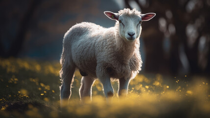Naklejka premium Lamm
