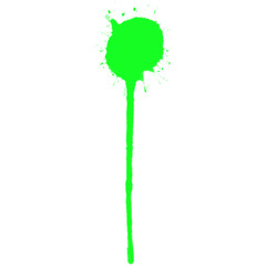 green paint splatter