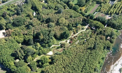 survol des Cévennes dans le sud de la France (Anduze, Occitanie)	