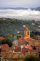 Fototapeta premium View from the Castle in the evening - Grimaud - Var - France