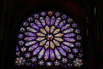 Rose window - St Denis Basilic - Saint-Denis - France