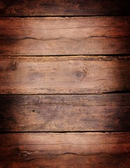 Plakat Old grunge dark textured wooden background , The surface of the old brown wood texture