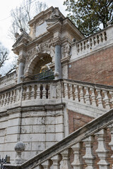 Obraz premium Ancient Roman stairway in Rome, Italy.