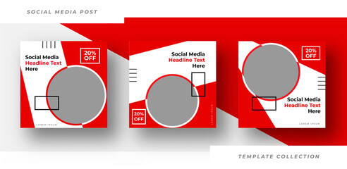 Social media headline text here design templates