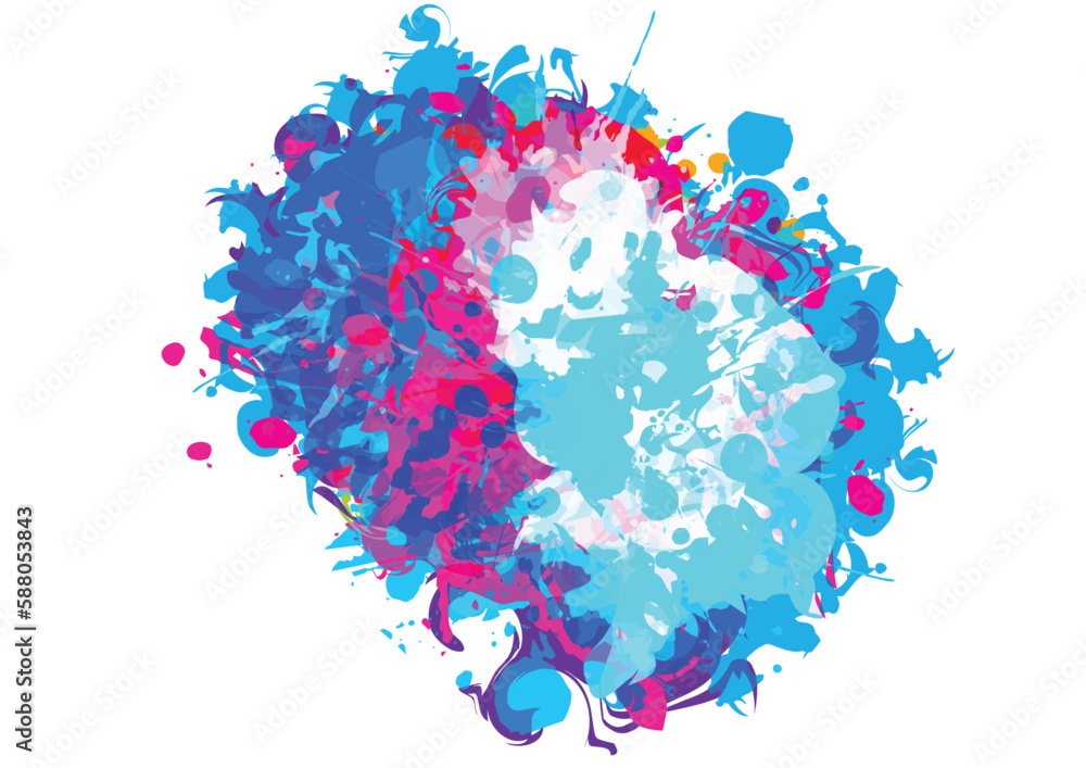 Poster abstract vector splatter color modern design background. splash color. illustration vector design.