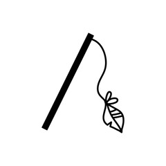 Toy for cats on white background