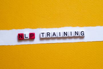 NLP training - word concept on cubes, text