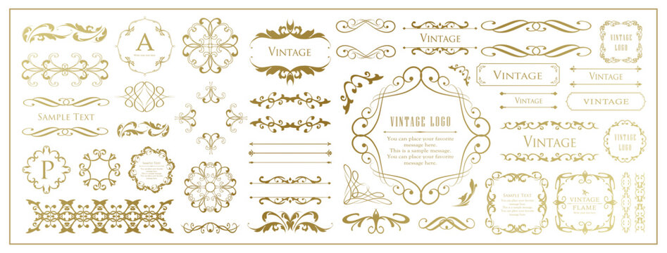 Fashionable frame. Design template. A set of gorgeous foreheads.