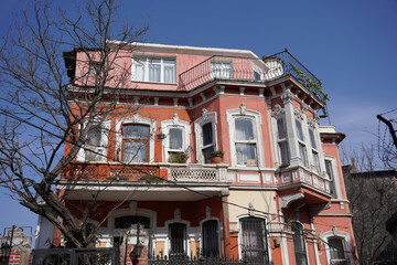 Fototapeta na wymiar Old House in Fener District, Istanbul, Turkiye