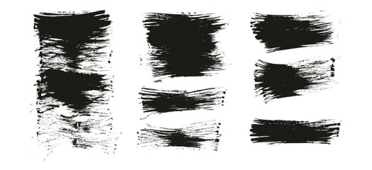 Flat Fan Brush Thin Long Background High Detail Abstract Vector Background MEGA Set 