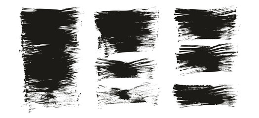 Flat Fan Brush Thin Long Background High Detail Abstract Vector Background MEGA Set 