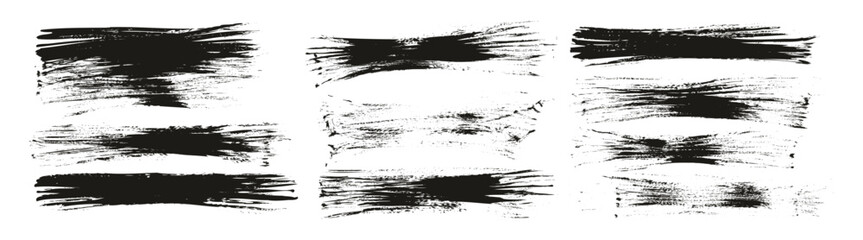 Flat Fan Brush Thin Long Background High Detail Abstract Vector Background MEGA Set 