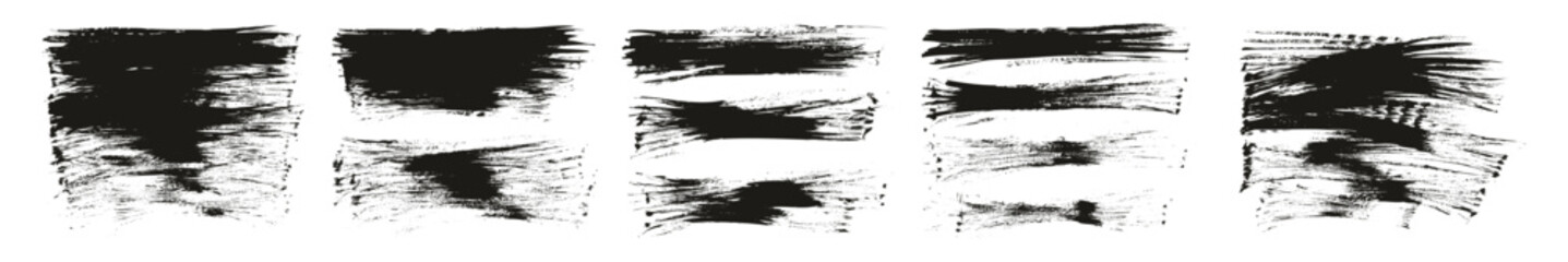 Flat Fan Brush Thin Long Background High Detail Abstract Vector Background MEGA Set 