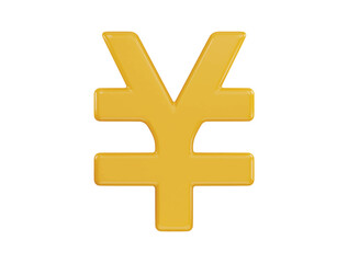 Obraz premium yen currency icon 3d rendering vector illustration