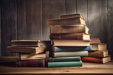 Several stacked books. Generative AI