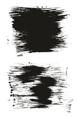 Flat Fan Brush Thin Long Background High Detail Abstract Vector Background Set 