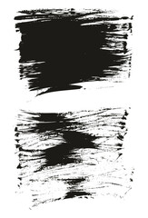 Fototapeta premium Flat Fan Brush Thin Long Background High Detail Abstract Vector Background Set 
