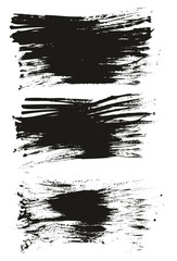 Flat Fan Brush Thin Long Background High Detail Abstract Vector Background Set 