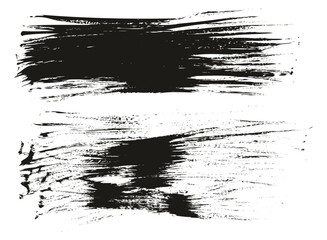 Flat Fan Brush Thin Long Background High Detail Abstract Vector Background Set 