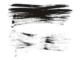 Flat Fan Brush Thin Long Background High Detail Abstract Vector Background Set 