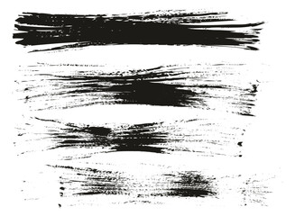 Flat Fan Brush Thin Long Background High Detail Abstract Vector Background Set 