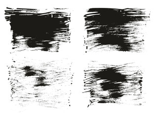 Flat Fan Brush Thin Long Background High Detail Abstract Vector Background Set 