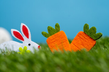 easter bunny on grass