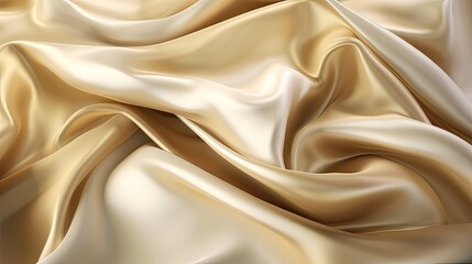 Obraz premium Smooth elegant golden silk or satin luxury cloth texture can use as wedding background. Luxurious background design. In Sepia toned. Retro style. Generative Ai.
