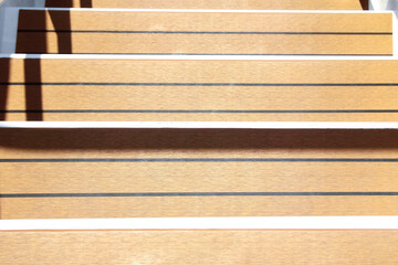 beautiful cutter steps on board background