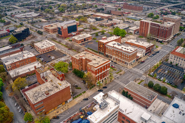 Aerial View of Columbus, Georgia - obrazy, fototapety, plakaty