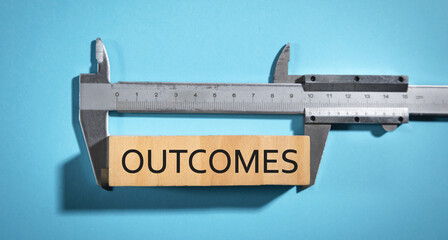 Measuring Outcomes word. Business concept