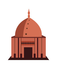 mosque united arab illustration