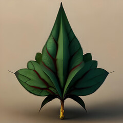lotus flower and leaves generated with Ai