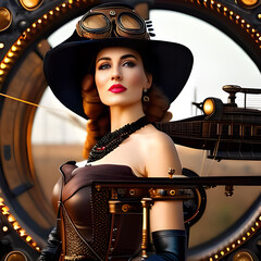 portrait of a woman created with Generative AI technology